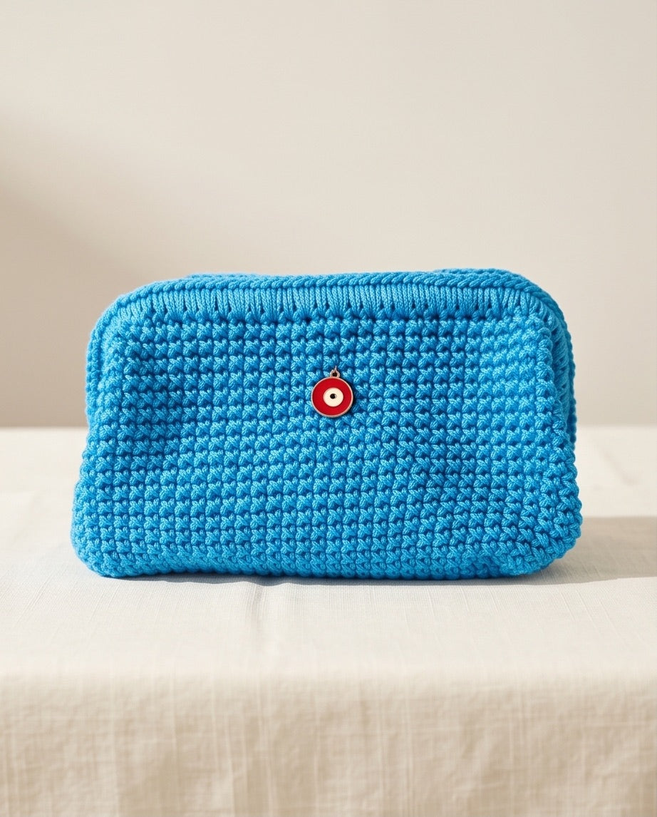 Handmade Crochet Cosmetics Pouch